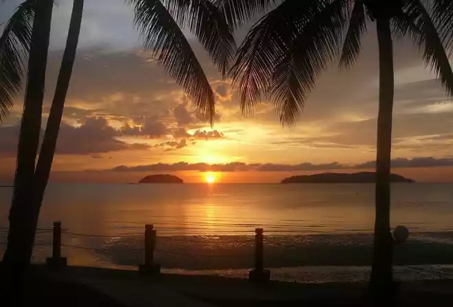 borneo tramonto malesia