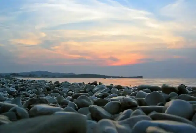 tramonto in spiaggia