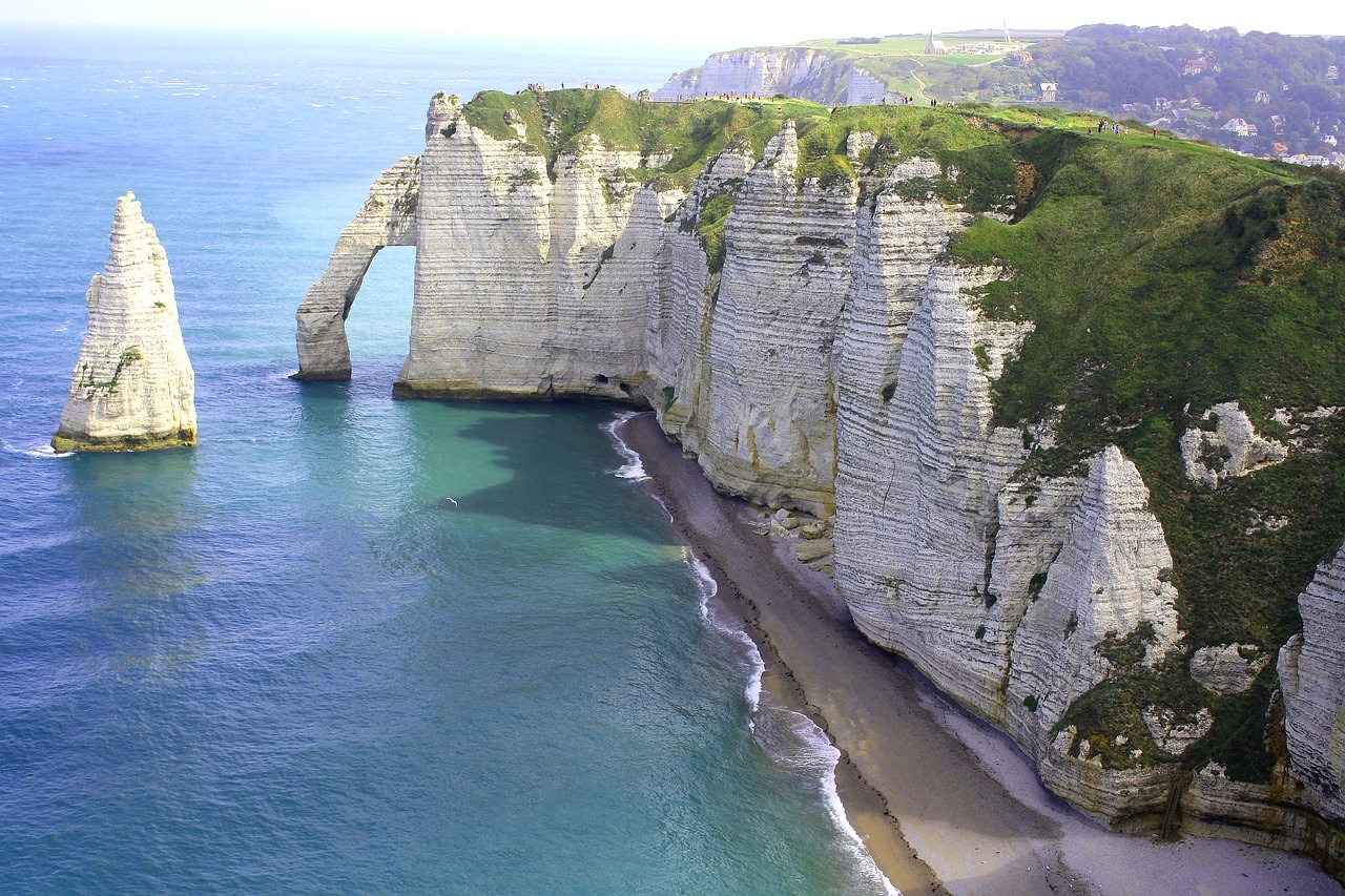 francia normandia costa spiaggia