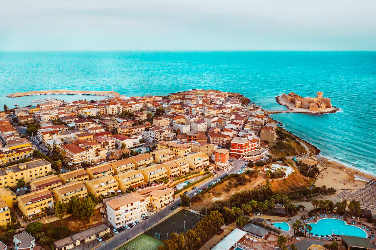 landscape of castella in italy