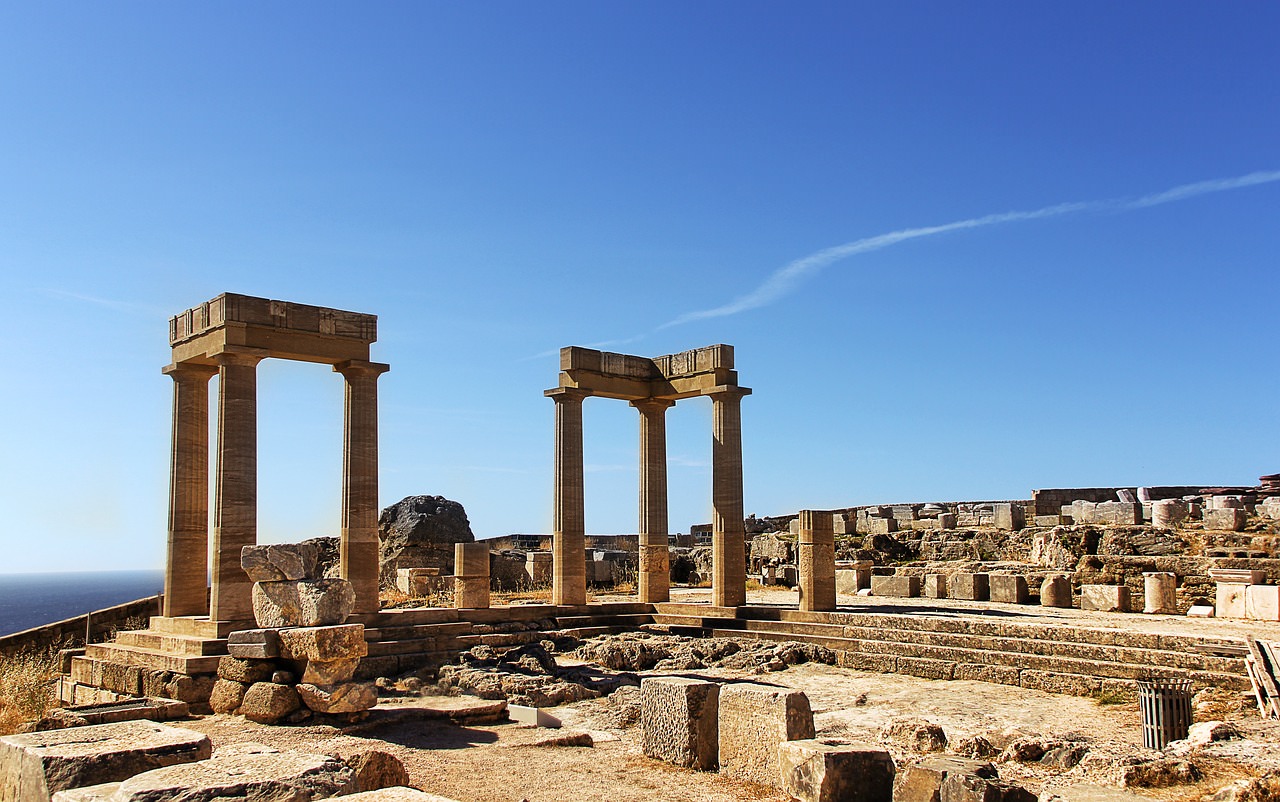 rovina grecia rodi lindos acropoli 1