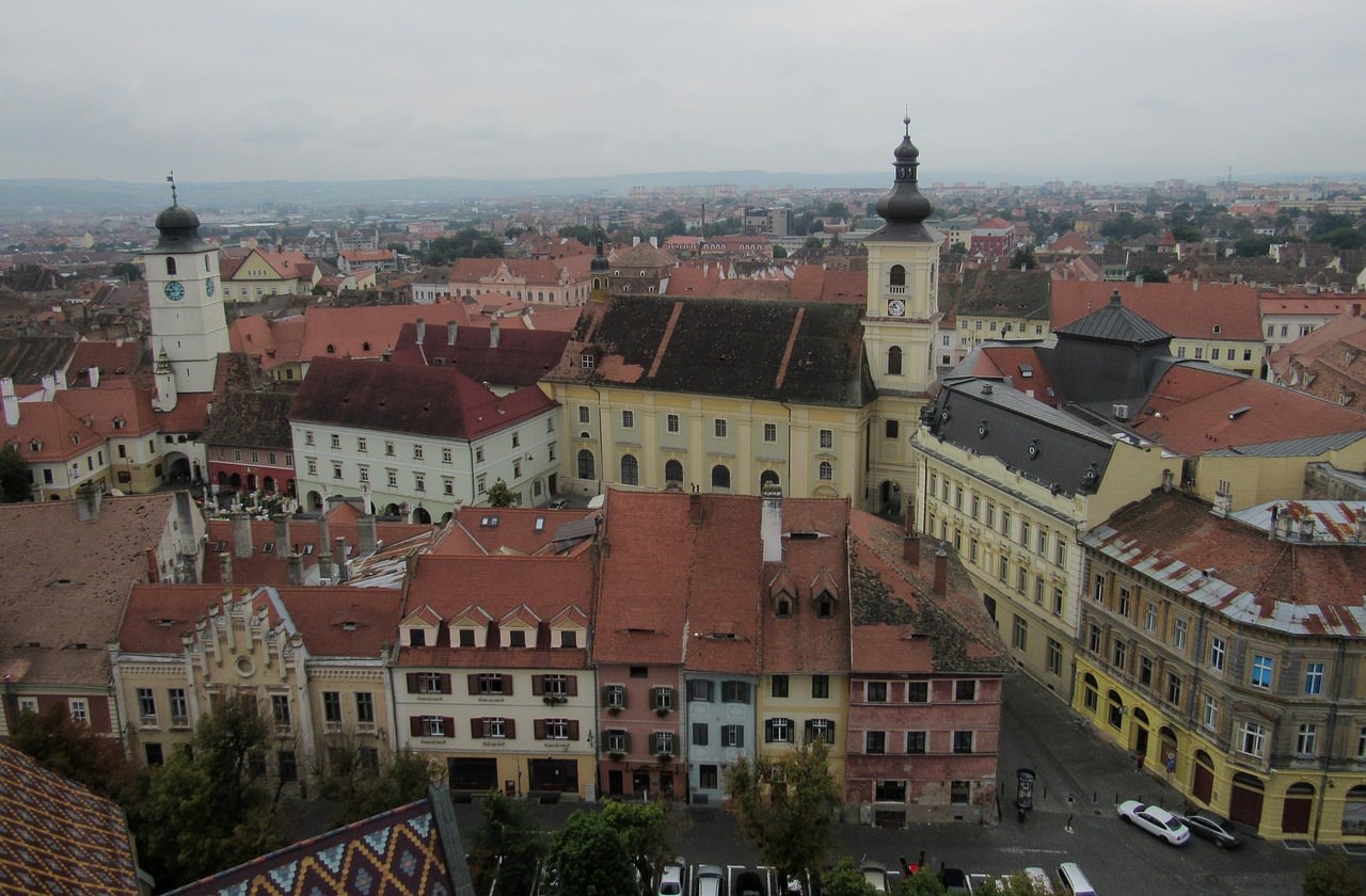 sibiu transilvania romania edifici