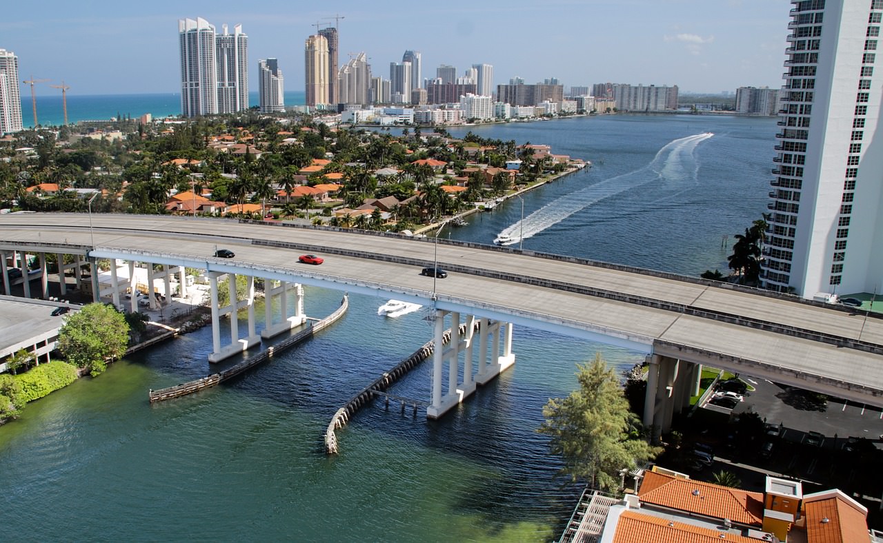 spiaggia di miami oceano ponte mare