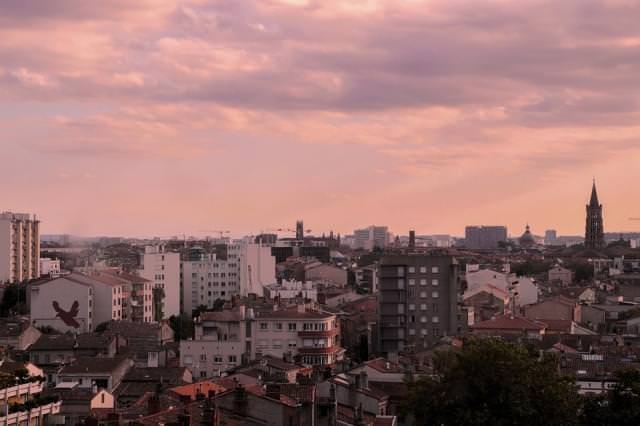 tolosa citta rosa rosa tramonto