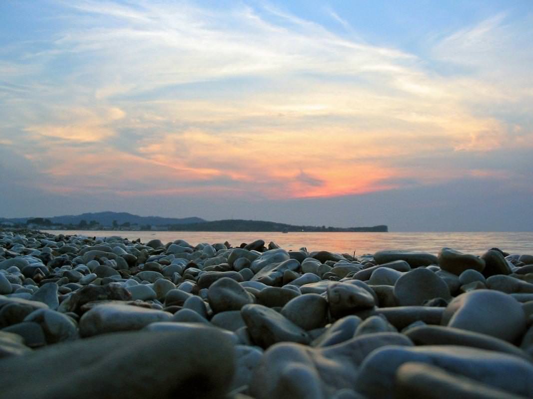 tramonto in spiaggia