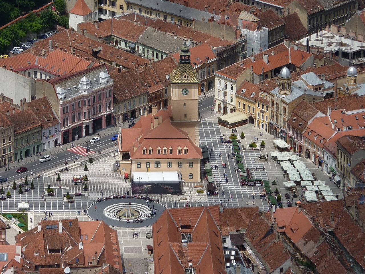 vista aa rea citta brasov romania