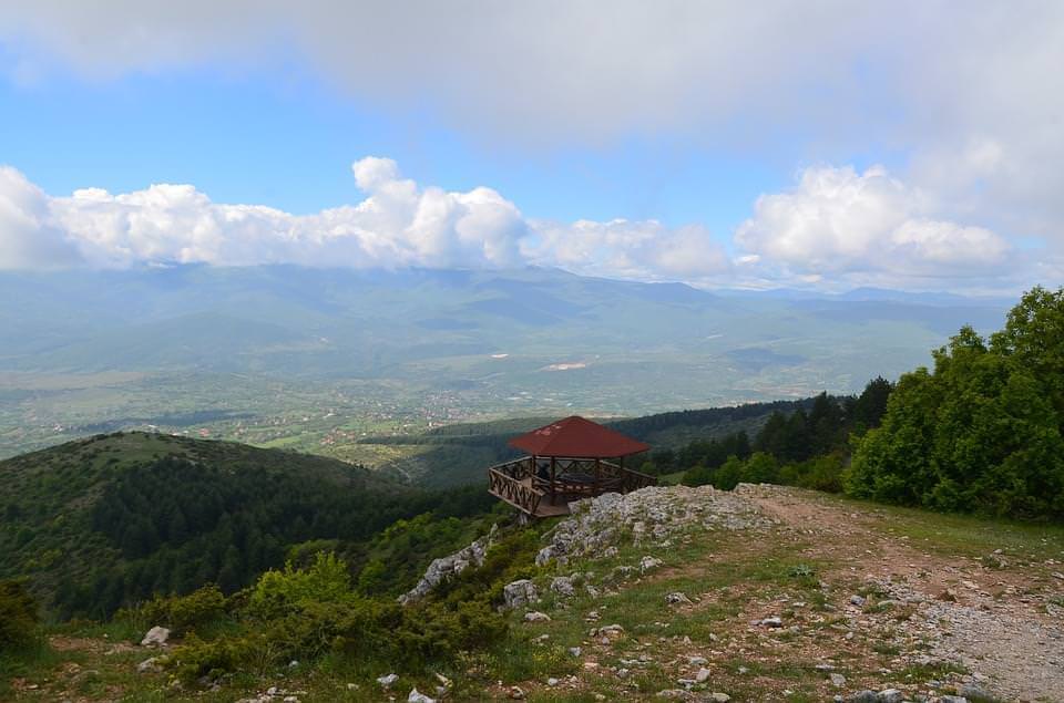 vista da vodno skopje estate